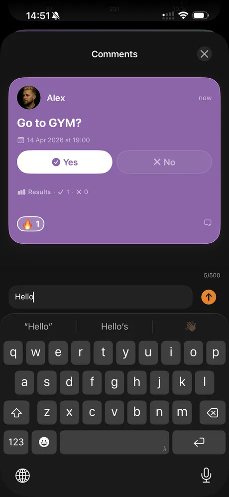 Team feed with PR celebrations